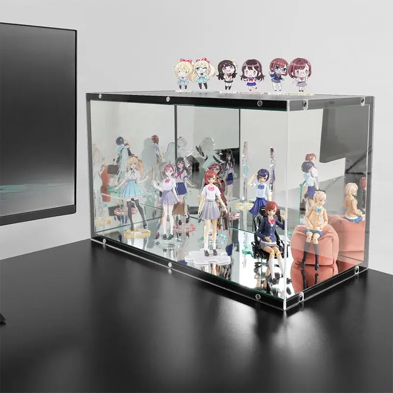 “背中まで愛でる”贅沢をデスクの上に。4面ミラー搭載の『ピラーレスフィギュアケース』で理想のディスプレイ環境を構築！ 画像 4