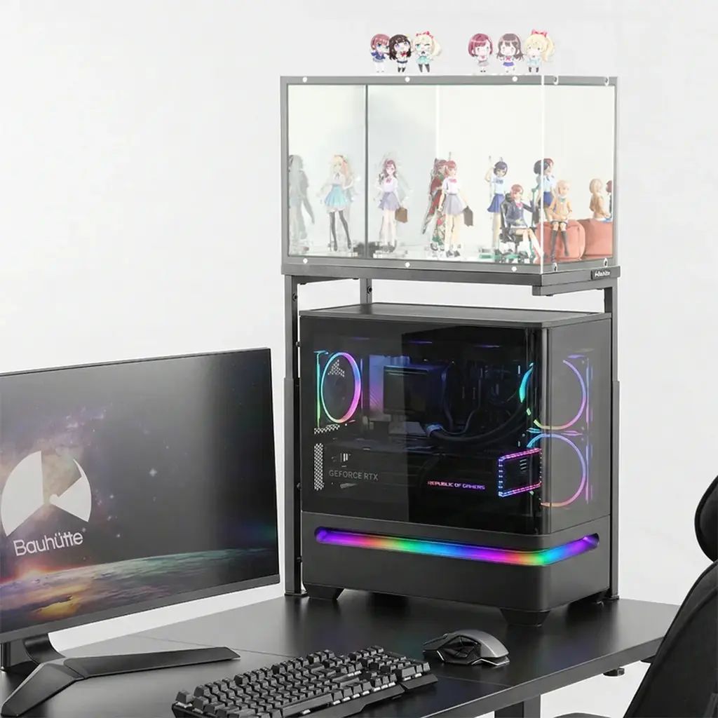 “背中まで愛でる”贅沢をデスクの上に。4面ミラー搭載の『ピラーレスフィギュアケース』で理想のディスプレイ環境を構築！ 画像 8