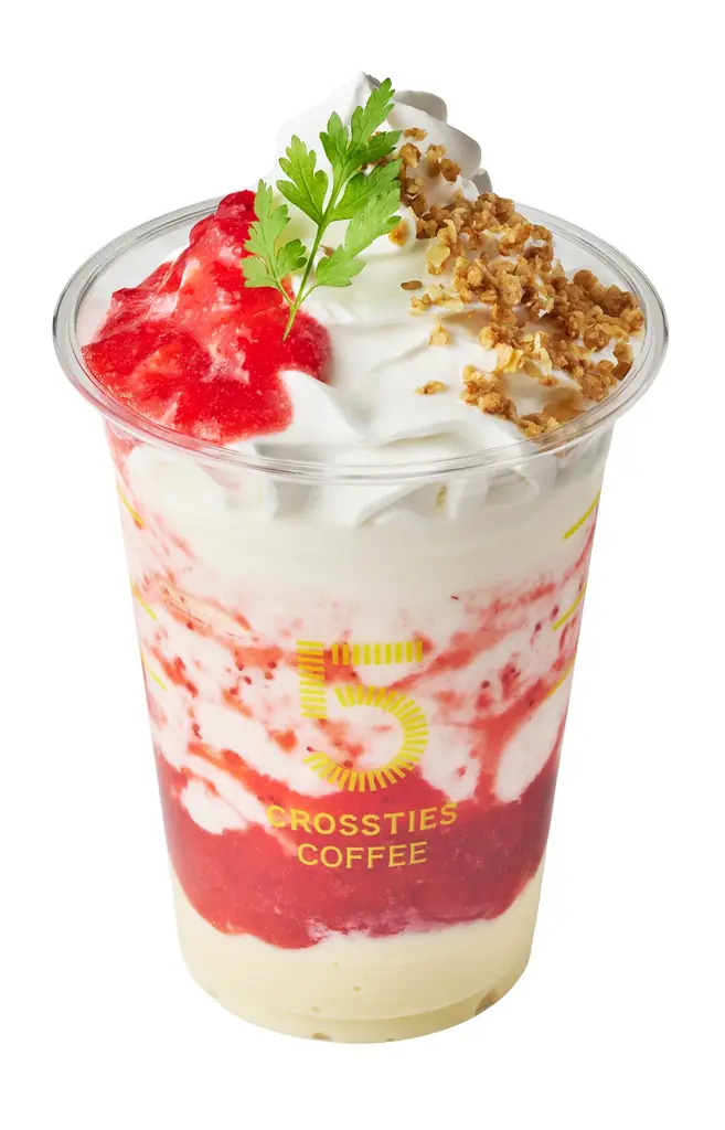 春にピッタリ苺スイーツ 大人の飲むスイーツ「ドルチェフラッペ　苺のレアチーズ」5 CROSSTIES COFFEEで3月17日(火)新発売！ 画像 2