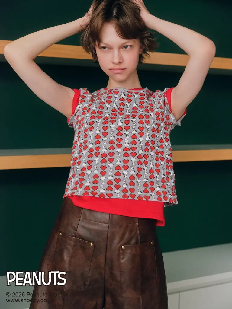 【FURFUR(ファーファー)】PEANUTSとのカプセルコレクション！スヌーピーとハートモチーフが愛らしいアイテム全4型＜3月12日(木)0時WEB先行発売開始＞ 画像 2