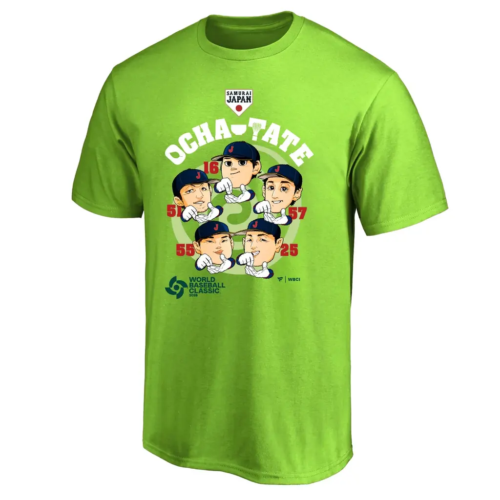 ファナティクス・ジャパンオリジナル　2026 WORLD BASEBALL CLASSIC™日本代表お茶たてポーズTシャツが登場！ 画像 3