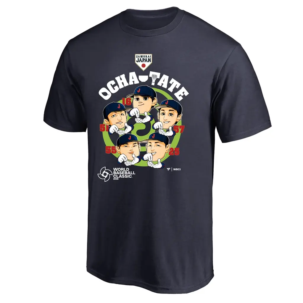 ファナティクス・ジャパンオリジナル　2026 WORLD BASEBALL CLASSIC™日本代表お茶たてポーズTシャツが登場！ 画像 5