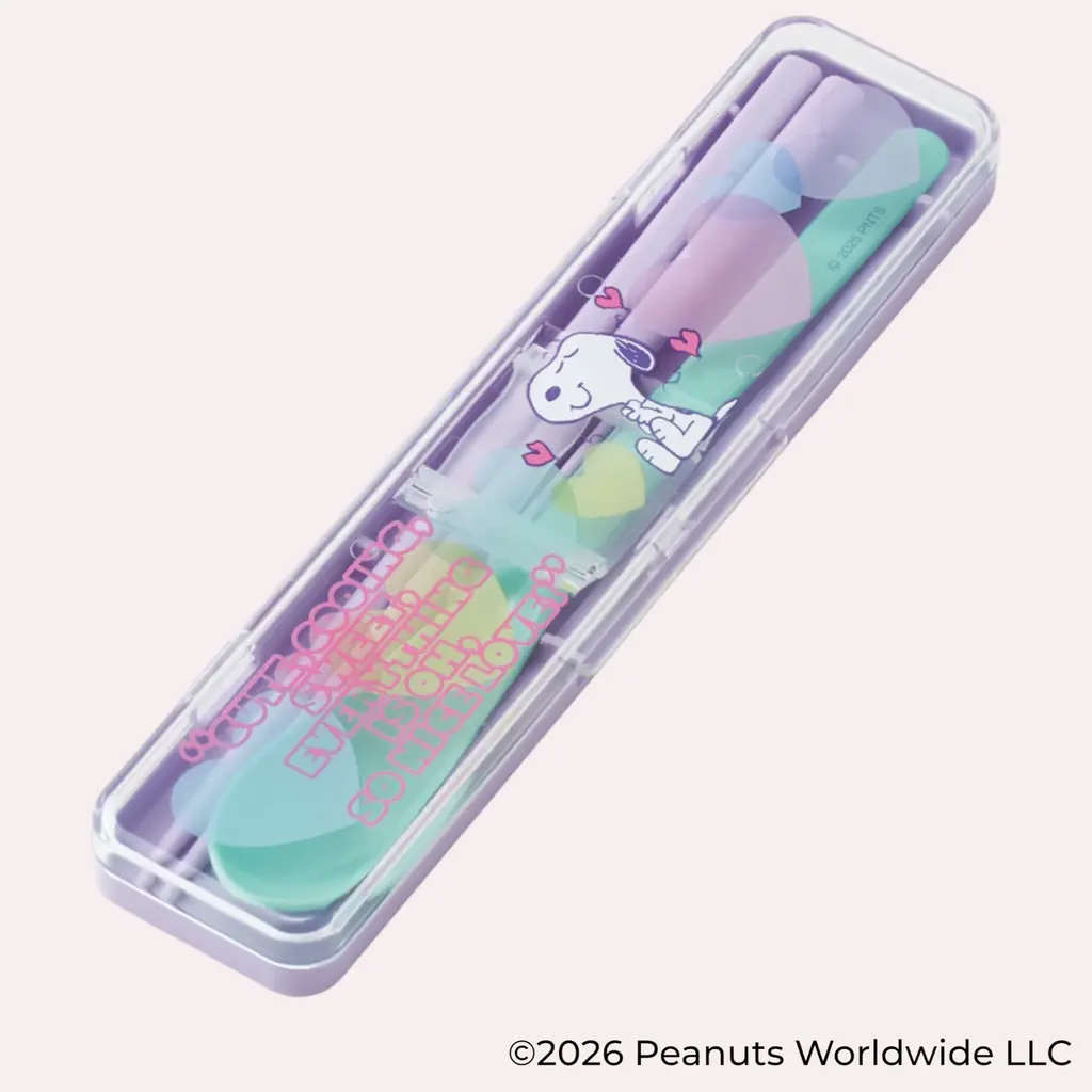 【PEANUTS】透明感とハートが彩る新デザイン「クリアハート」ランチグッズがスケーターから登場！ 画像 7