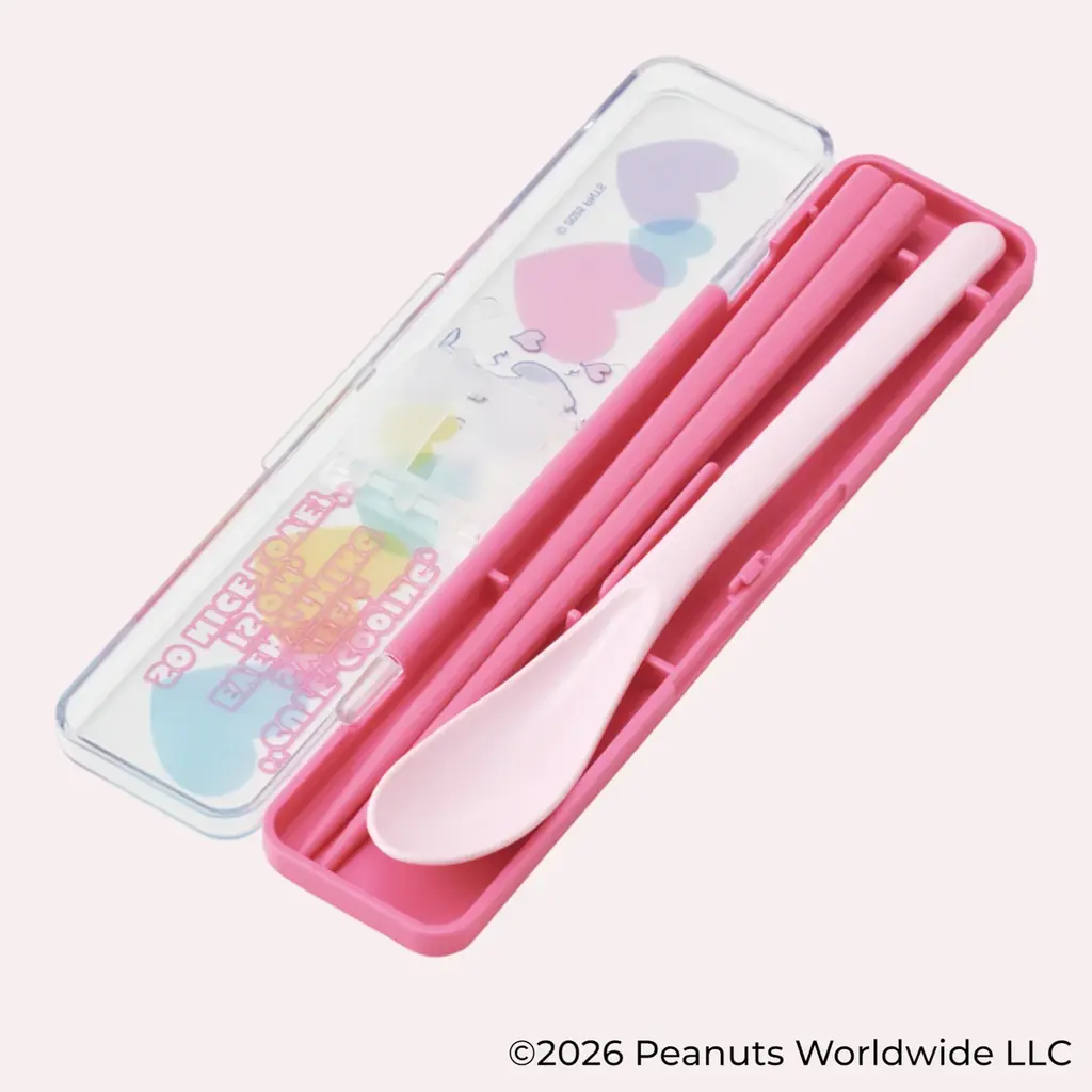 【PEANUTS】透明感とハートが彩る新デザイン「クリアハート」ランチグッズがスケーターから登場！ 画像 8