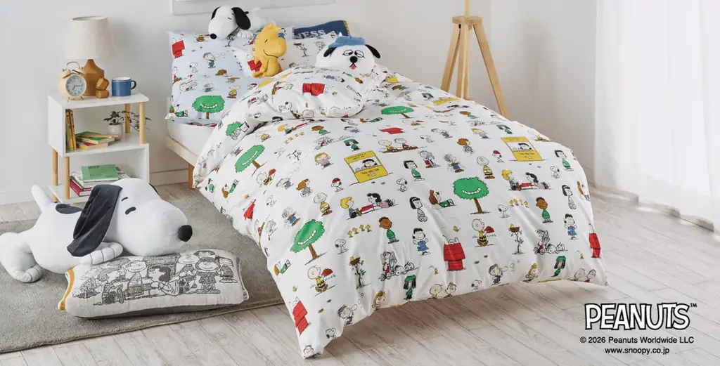 nishikawaが「スヌーピー 2026 スプリングキャンペーン」を開催！ペットボトルカバーやお弁当ポーチとしてマルチに使える「くっつき風呂敷タオル」をプレゼント 画像 1