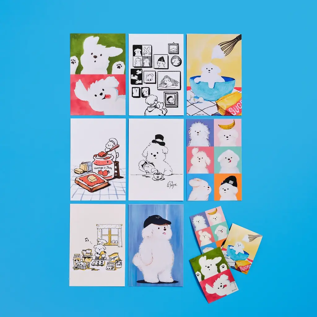 韓国出身アーティストYEYE氏と初コラボレーション！愛犬ムンゲの愛らしい表情を描いたアイテムを3/30(月)より先行発売 画像 11