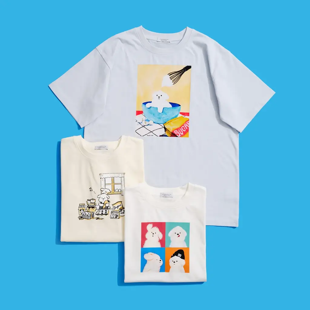 韓国出身アーティストYEYE氏と初コラボレーション！愛犬ムンゲの愛らしい表情を描いたアイテムを3/30(月)より先行発売 画像 6