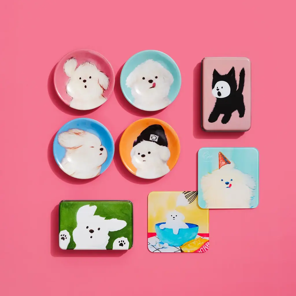 韓国出身アーティストYEYE氏と初コラボレーション！愛犬ムンゲの愛らしい表情を描いたアイテムを3/30(月)より先行発売 画像 7