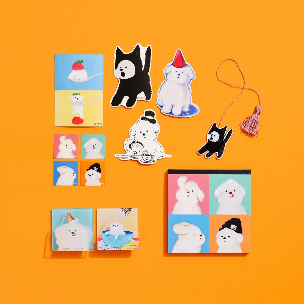 韓国出身アーティストYEYE氏と初コラボレーション！愛犬ムンゲの愛らしい表情を描いたアイテムを3/30(月)より先行発売 画像 8