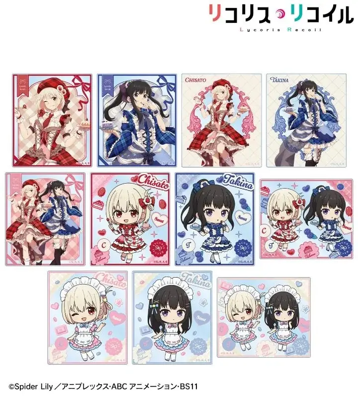 TVアニメ「リコリス・リコイル」の描き下ろし&ちびキャラ スイーツ衣装/メルヘンメイドver. 各種商品などの受注を開始！！アニメ・漫画のオリジナルグッズを販売する「AMNIBUS」にて 画像 3