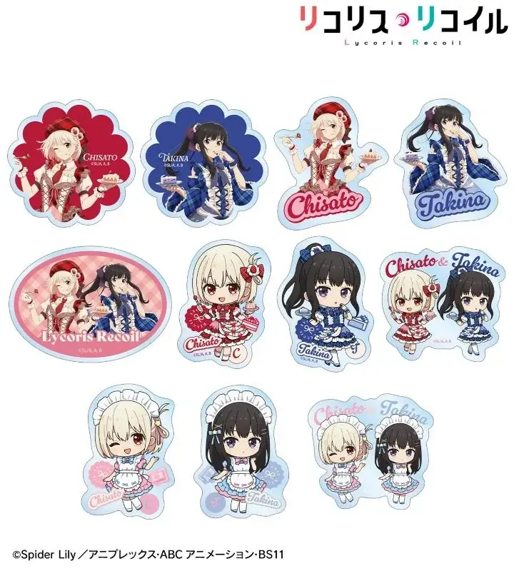 TVアニメ「リコリス・リコイル」の描き下ろし&ちびキャラ スイーツ衣装/メルヘンメイドver. 各種商品などの受注を開始！！アニメ・漫画のオリジナルグッズを販売する「AMNIBUS」にて 画像 6