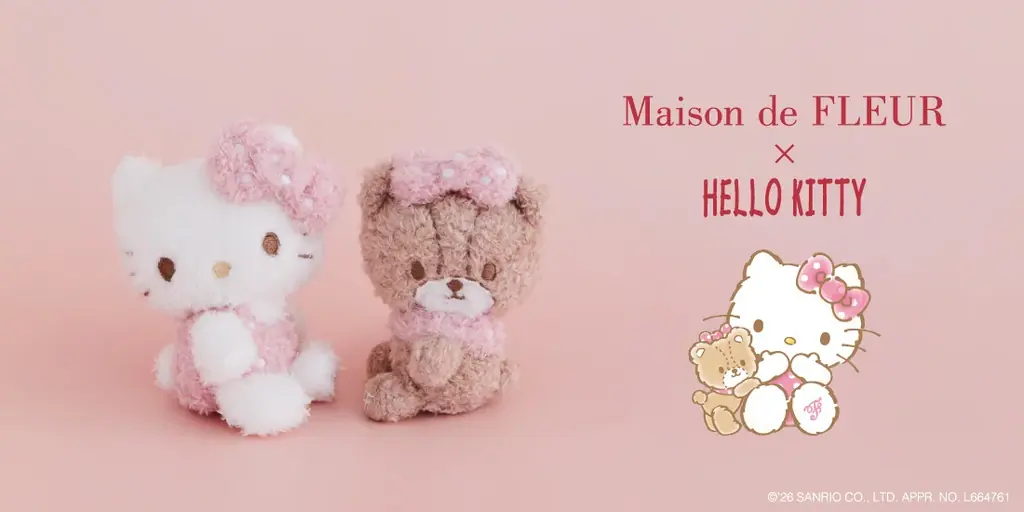 3/19先行販売｜Maison de FLEUR×ハローキティ ドットリボンチャーム