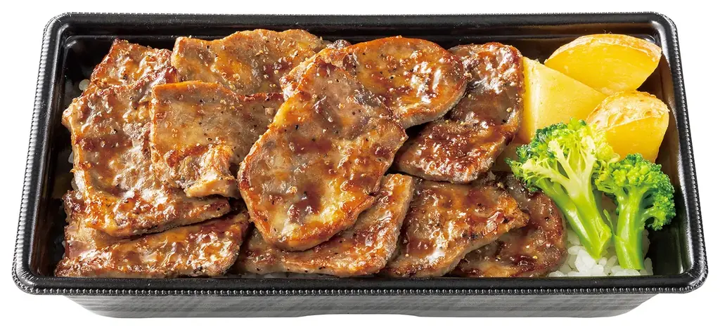 「ほっともっと」定番メニューに仲間入り！牛肉の旨味たっぷりの贅沢ステーキ『新・ビーフカットステーキ重』新発売 画像 3