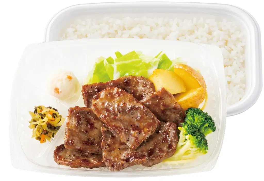 「ほっともっと」定番メニューに仲間入り！牛肉の旨味たっぷりの贅沢ステーキ『新・ビーフカットステーキ重』新発売 画像 5