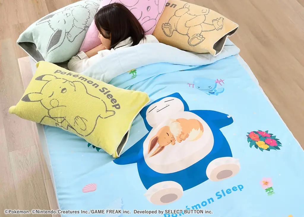 『Pokémon Sleep』×『昭和西川』の初の春夏アイテムが登場！タオルケットや「シアンの砂浜」デザインのリバーシブルキルトケットなど5商品が発売決定！ 画像 6