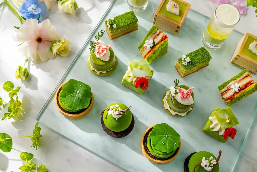 コンラッド東京、5月1日（金）より「抹茶と香りのアフタヌーンティー “ボタニカルガーデン”」を開催 画像 1
