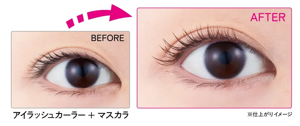 【好評につき販売店を拡大】マスカラの最後に使って仕上がりがワンランクアップ！両目で確認しながらまつげを根元からカールできる、ホットアイラッシュカーラー「のぞキュンホットカーラー」 画像 5