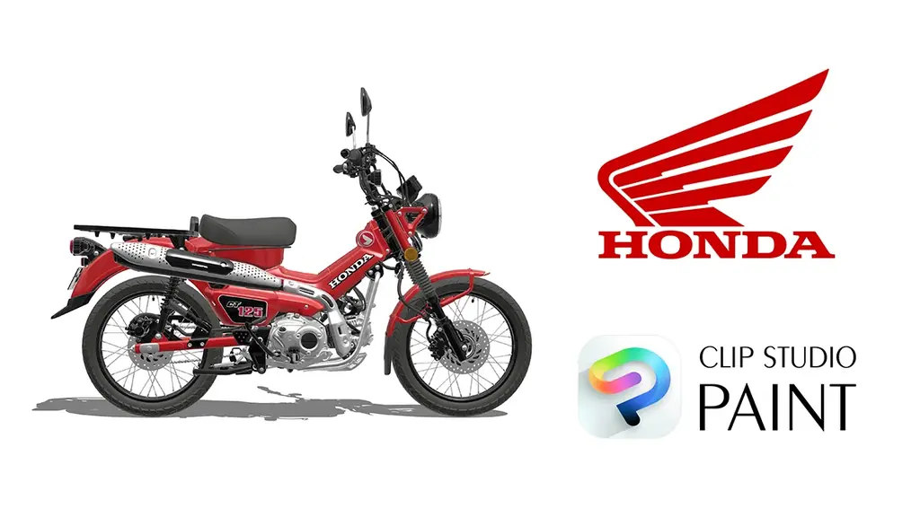 セルシス、本田技研工業とコラボレーション　Honda「CT125 Hunter Cub」の3Dモデルをクリエイター向け素材提供サービス「CLIP STUDIO ASSETS」で提供開始 画像 1