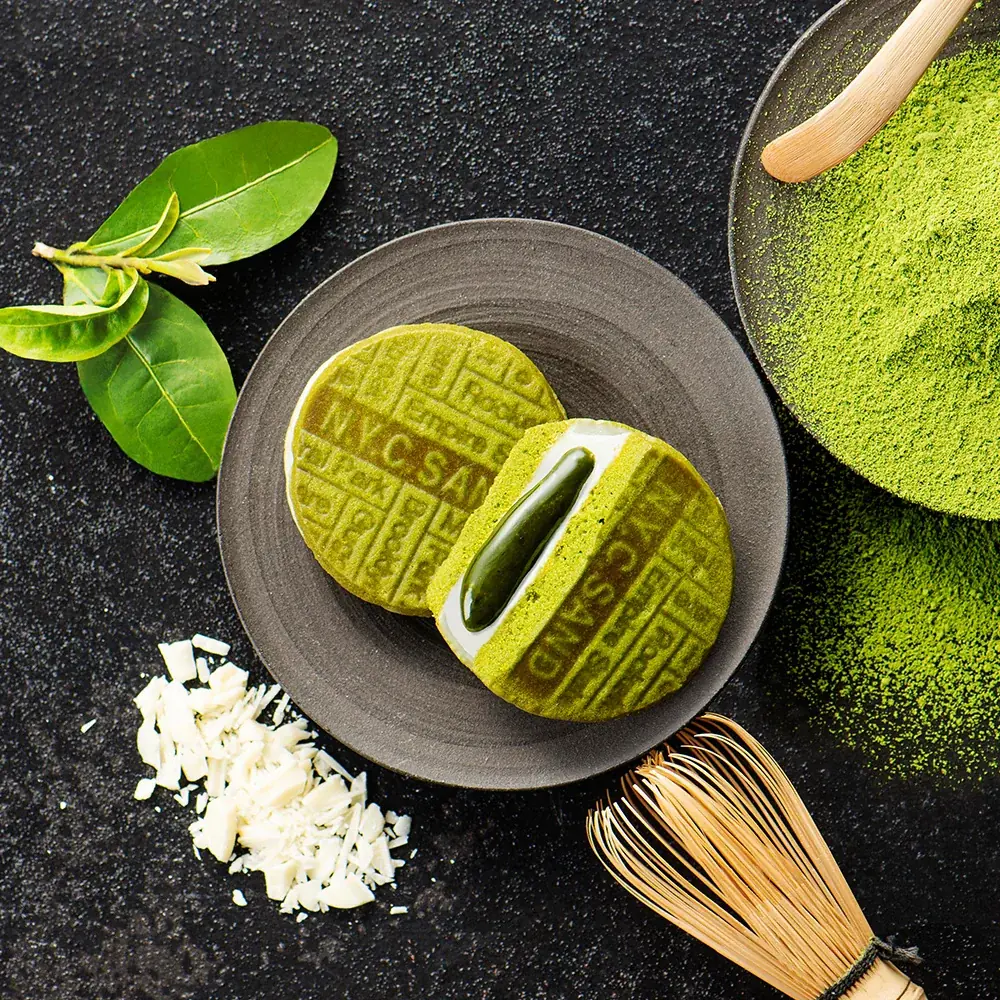 【N.Y.C.SAND】抹茶を味わいつくす　大人の和スイーツ「N.Y.抹茶キャラメルサンド」3月15日発売！！ 画像 1