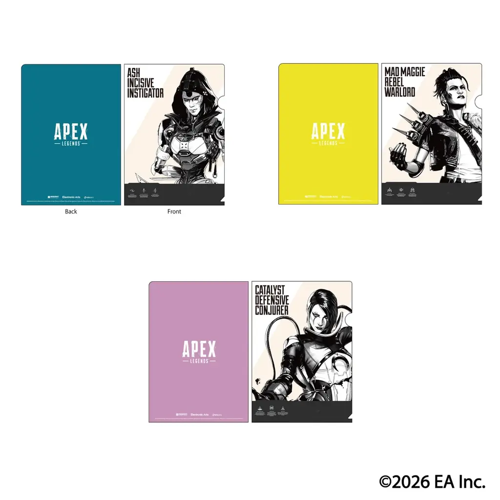 「Apex Legends(TM)」大好評クリアファイル新商品が発売決定！スパローなど新レジェンド追加！2026年7月下旬発売。 画像 3