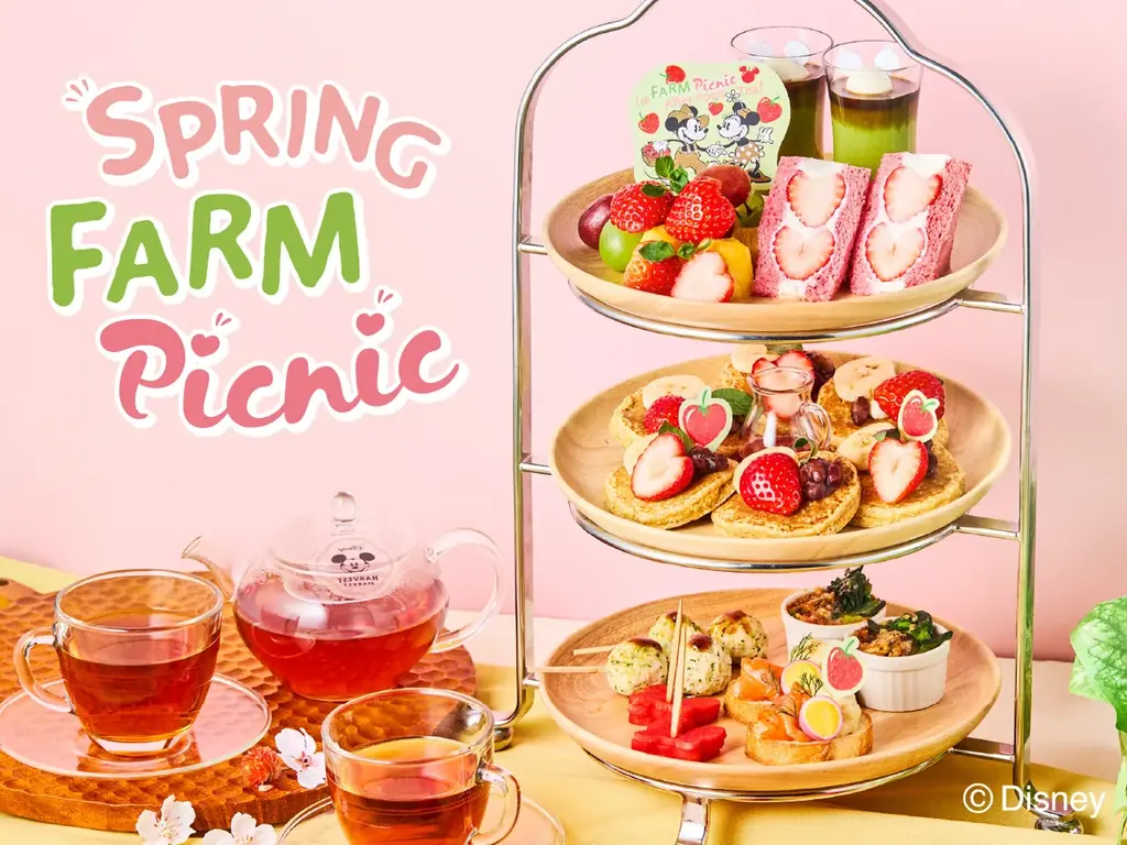 【ディズニーの世界観で楽しむカフェ＆ギフトショップ】「Disney HARVEST MARKET」でノベルティ付き・春限定メニューを販売 画像 2