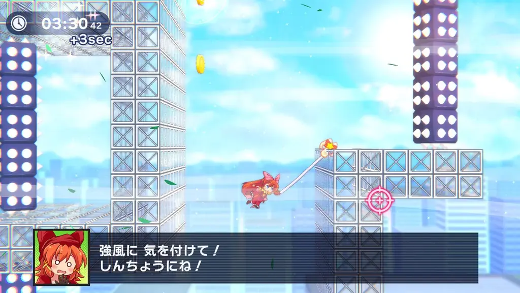 マウスひとつで縦横無尽！ハイスピード・2Dフックアクション『スーパーフックガール ウルトラチャレンジ!!』パブリッシング決定！ 画像 3