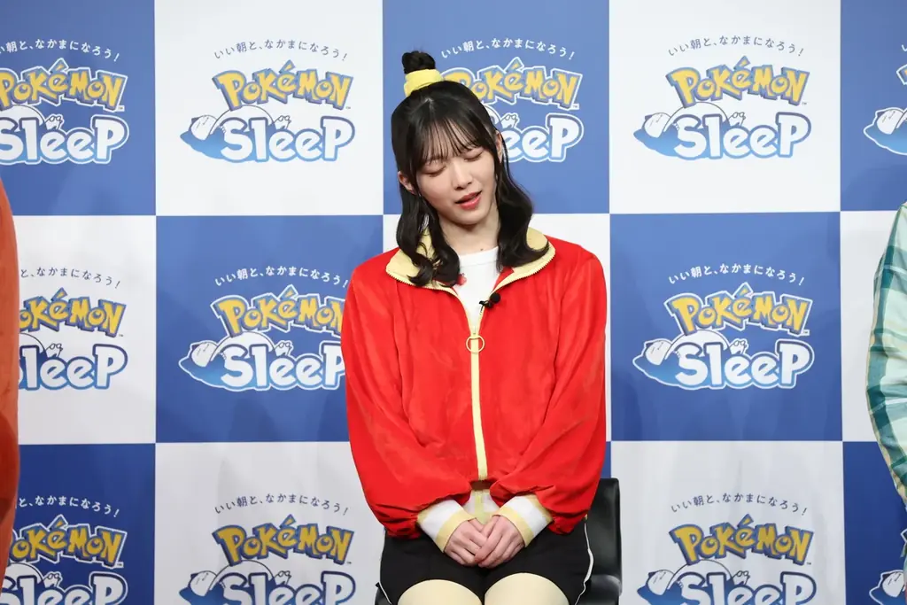 櫻坂46森田ひかるさんがホゲータをイメージした衣装で、マユリカのお2人が“パジャマ”姿で登場！Pokémon Sleep 就寝前のリラックス『ほげーたいそう』体験会開催 画像 7