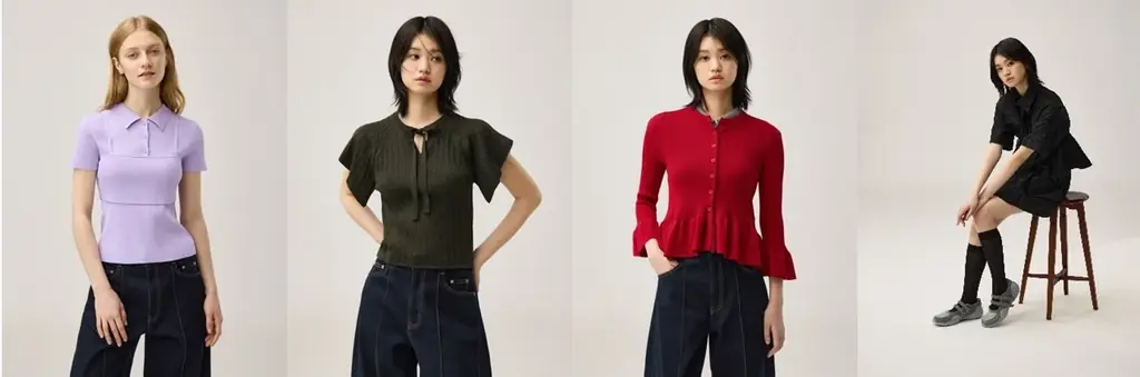 フェミニンでユーティリティ、相反するスタイルを楽しむrokh（ロク）とのコラボレーション 2026春夏コレクション 画像 4