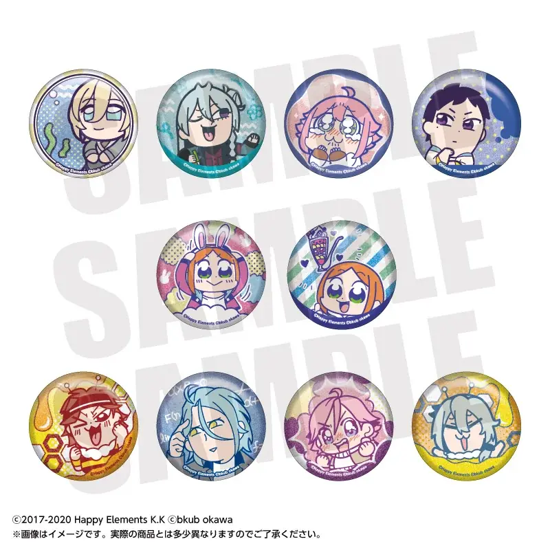 『あんさんぶくぶスターズ！！』より、「グリッター缶バッジコレクション vol.1～5」がamieから登場。 画像 6