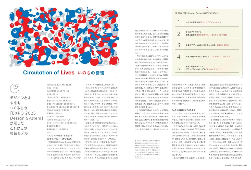 【増刷分も完売！大阪・関西万博デザインシステム大特集】クリエイティブの専門誌『ブレーン』2026年2月号、好評につきPDF版を発売 画像 7