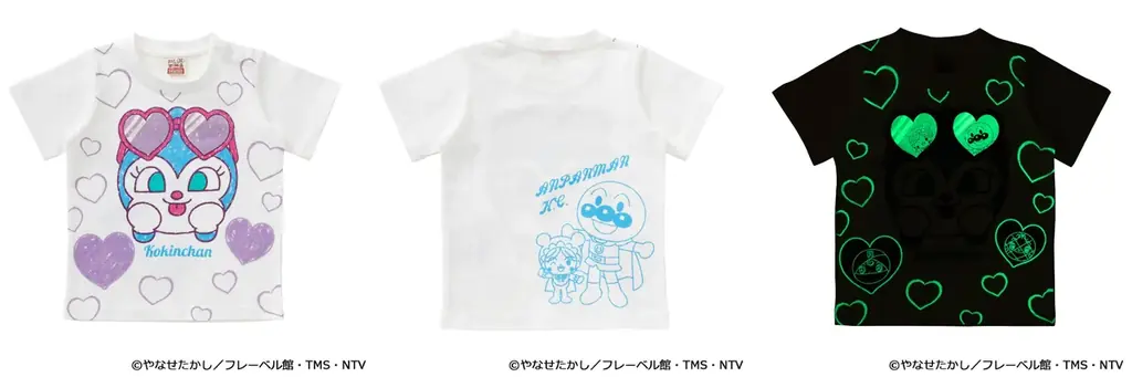 ペアで着るともっと楽しい！アンパンマンとコキンちゃんがめくれるギミック付きTシャツや、ドキンちゃんとコキンちゃんがむぎゅっとハグしたＴシャツなどが登場！ 画像 10