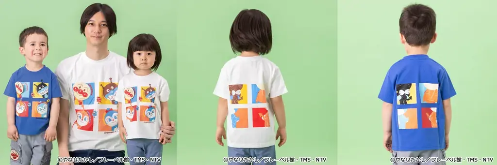 ペアで着るともっと楽しい！アンパンマンとコキンちゃんがめくれるギミック付きTシャツや、ドキンちゃんとコキンちゃんがむぎゅっとハグしたＴシャツなどが登場！ 画像 2