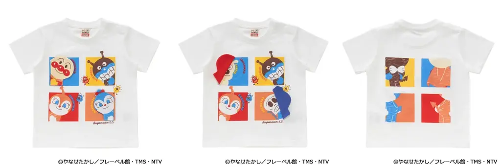ペアで着るともっと楽しい！アンパンマンとコキンちゃんがめくれるギミック付きTシャツや、ドキンちゃんとコキンちゃんがむぎゅっとハグしたＴシャツなどが登場！ 画像 3