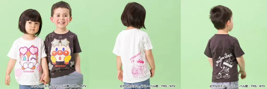 ペアで着るともっと楽しい！アンパンマンとコキンちゃんがめくれるギミック付きTシャツや、ドキンちゃんとコキンちゃんがむぎゅっとハグしたＴシャツなどが登場！ 画像 8