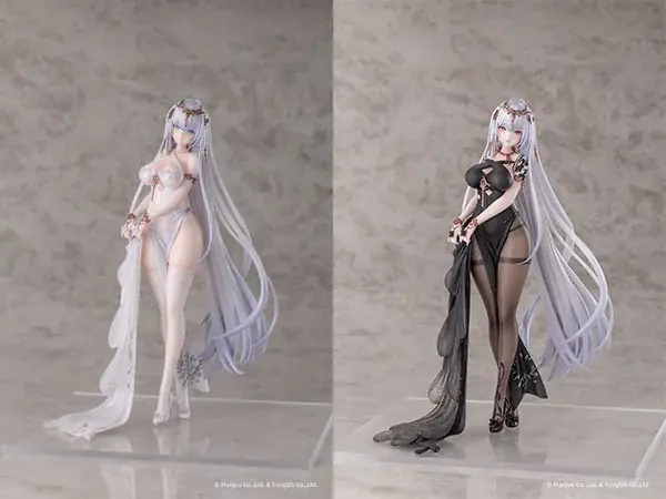 『アズールレーン』より、「エムデン 水月のリチェルカーレVer.」フィギュアの(白) (黒)がセットで登場。 画像 2
