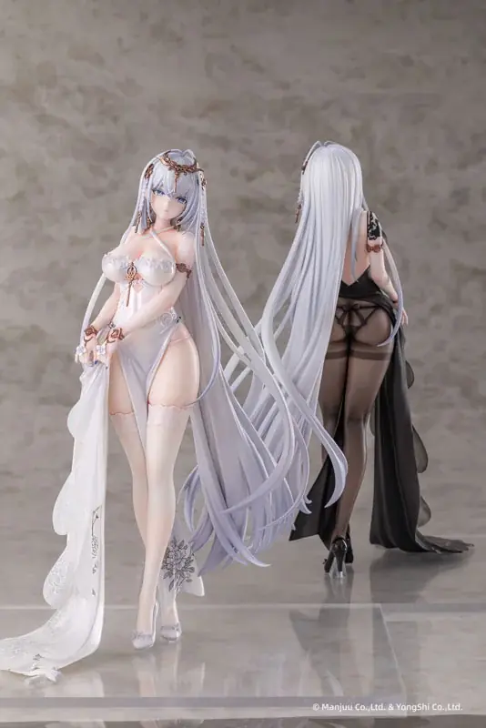 『アズールレーン』より、「エムデン 水月のリチェルカーレVer.」フィギュアの(白) (黒)がセットで登場。 画像 3