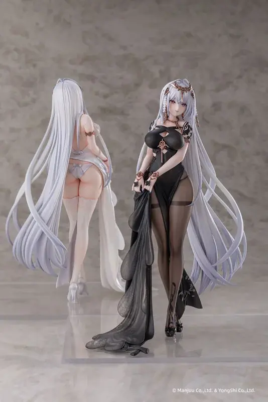 『アズールレーン』より、「エムデン 水月のリチェルカーレVer.」フィギュアの(白) (黒)がセットで登場。 画像 4