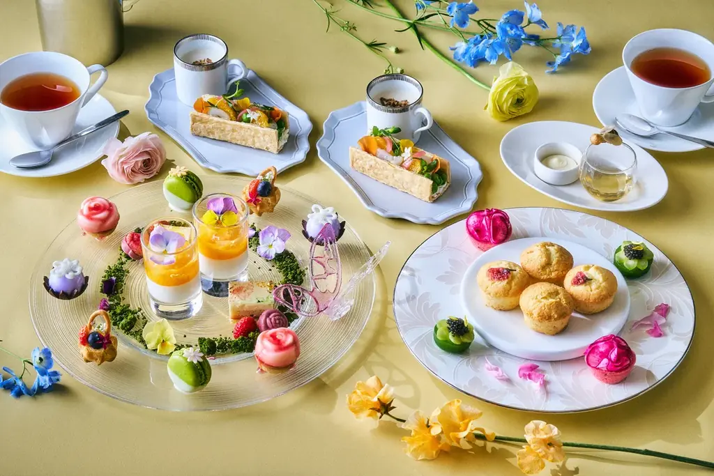 蝶々やミツバチが遊びに来る春のフローラルアフタヌーンティーFloral Blossom Afternoon Tea～Spring～を販売 ザ・プリンスギャラリー 東京紀尾井町 画像 2