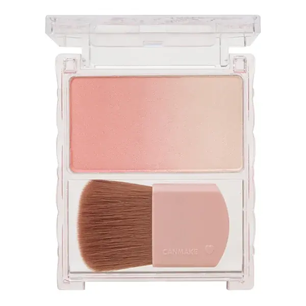 【キャンメイク】血色感チーク＆上品ツヤ感ハイライトが1つに♡ふんわり馴染むグラデーションチークが登場！2026年3月下旬より発売8色パレット「プティパレットアイズ」の儚げ青みピンク系新色も同時発売 画像 5