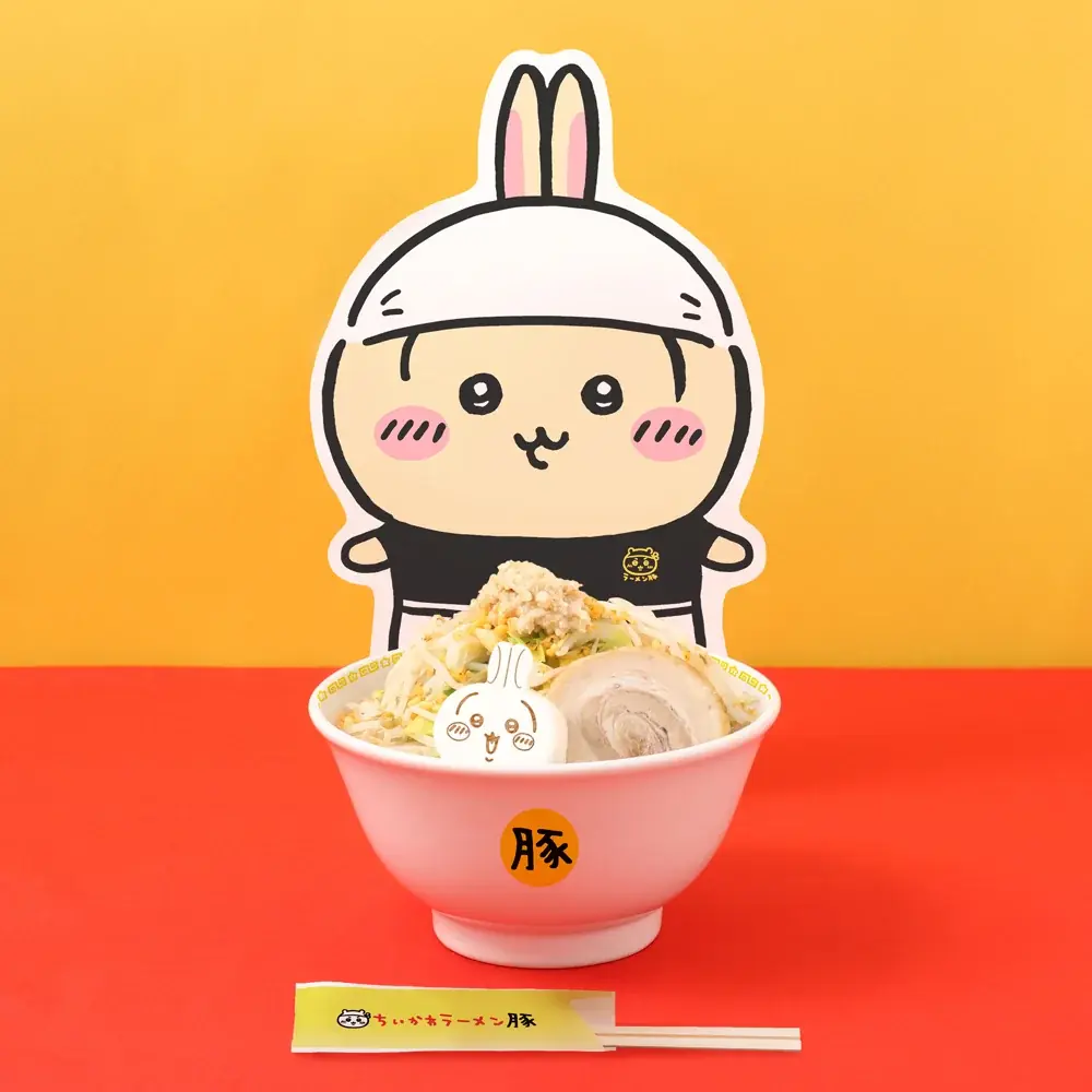 「ちいかわラーメン 豚」新作メニュー“油そば” 登場‼国内５店舗で4/10（金）より期間限定にて提供開始！ 画像 7