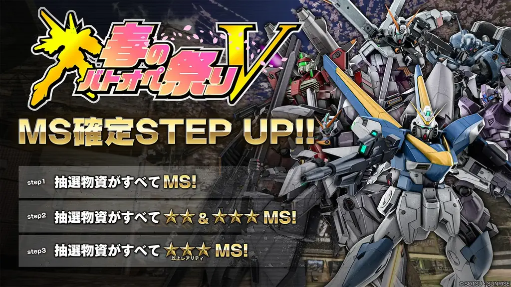 「春のバトオペ祭りV」開催決定！『最大パワーァッッ！！』V2ガンダムが登場！ 画像 8