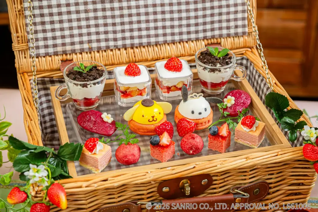 サンリオキャラクターズ ガーデンカフェから、春季限定メニューが登場！キャラクターが選べる苺がいっぱいのアフタヌーンティーやハニトー、ブルーベリーチーズの韓国風ワッフルなどを展開。 画像 3