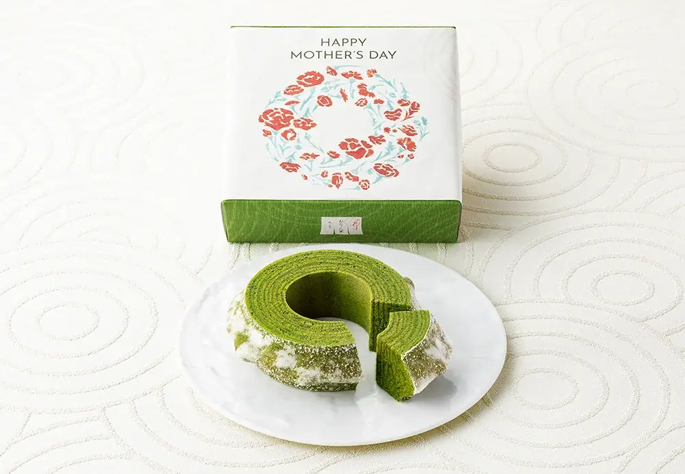 【春限定】「ねんりん家」“お抹茶”バームクーヘンがホールタイプになって新登場！母の日に贈る特別デザインの掛け紙も 画像 3