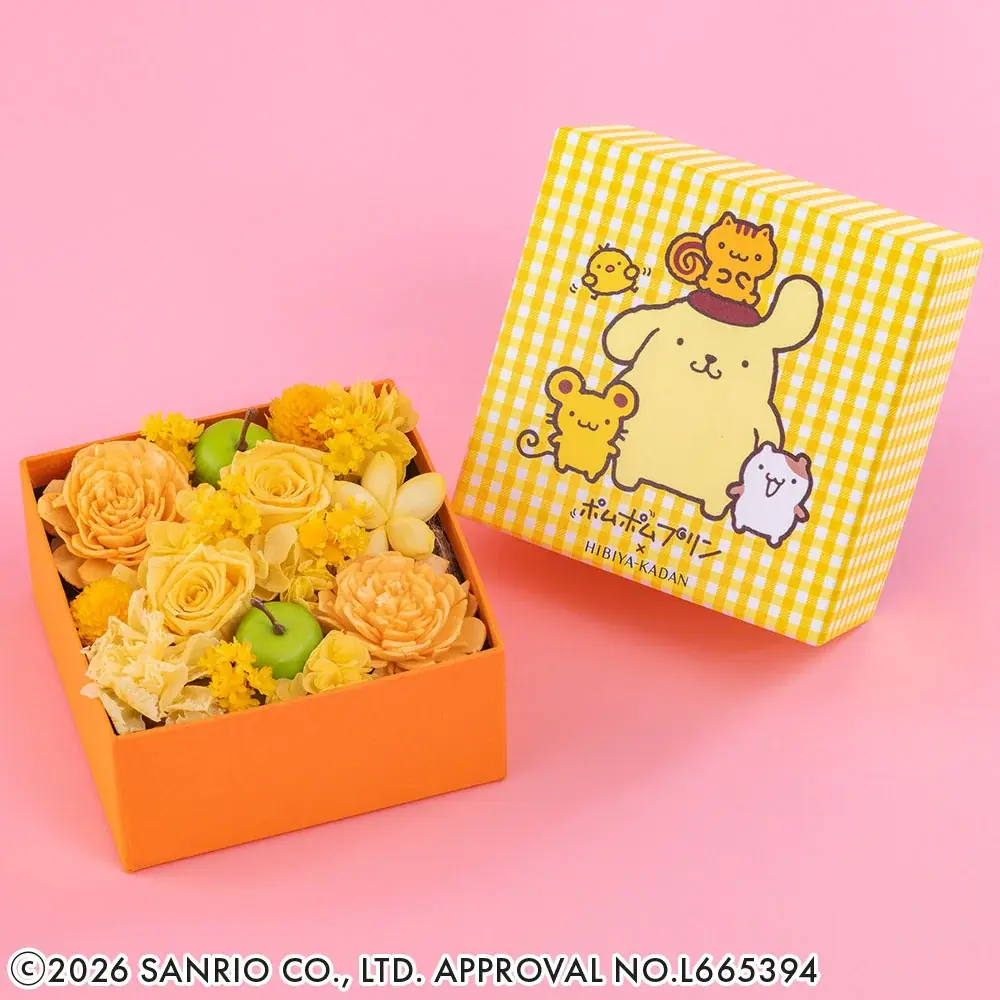 【ポムポムプリン×日比谷花壇】デビュー30周年を祝う“ほっと一息”つけるコラボレーション花束を全国の日比谷花壇で販売開始 画像 6