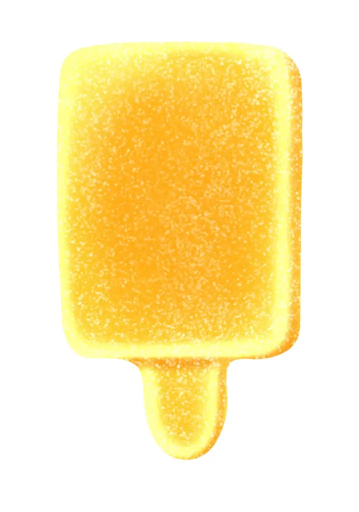 【不二家】「ガツン、とみかん」の味わいとアイスのシャリシャリ食感をグミで再現。「ガツン、とみかんグミ」が待望の通年販売に！ 画像 2