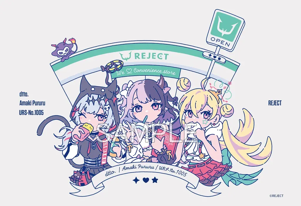 「REJECT」所属VTuber 天鬼ぷるる・とおこ・dtto.とファミリーマートのコラボキャンペーンが開始 画像 13