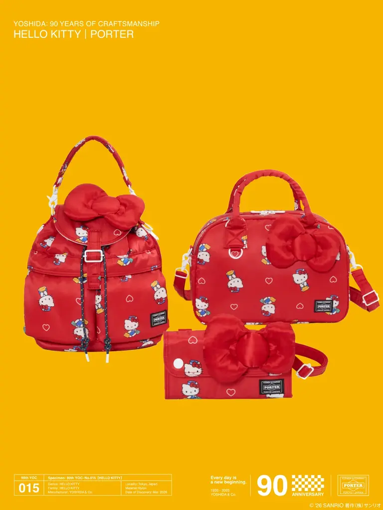 YOSHIDA & Co. 90th Anniversary Project 015「HELLO KITTY × PORTER」を発売します。 画像 3