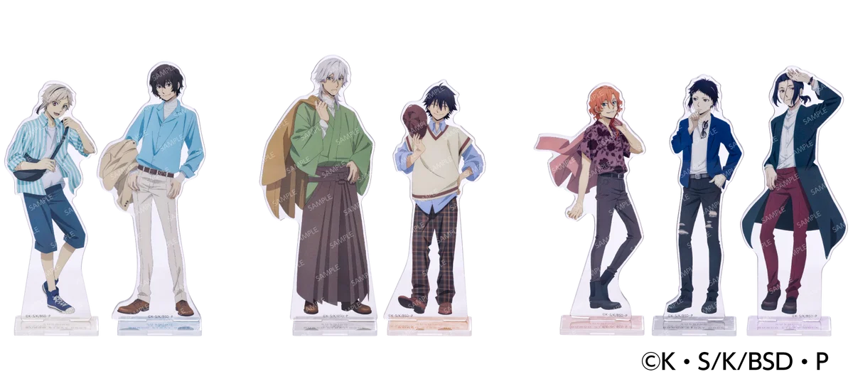 春うらら、来たれスシロー。文豪の名を懐いたキャラクターたちが活躍する人気作品『文豪ストレイドッグス』とスシローが初コラボ！キャラクターたちの春の私服姿をイメージした描き下ろしコラボグッズが登場。 画像 10