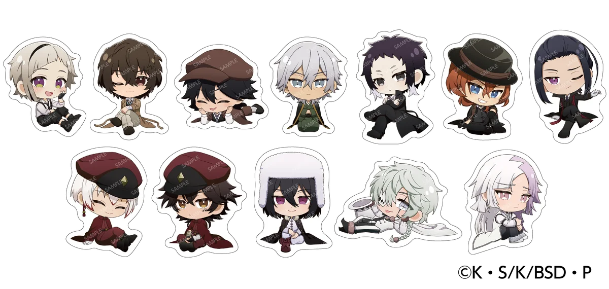 春うらら、来たれスシロー。文豪の名を懐いたキャラクターたちが活躍する人気作品『文豪ストレイドッグス』とスシローが初コラボ！キャラクターたちの春の私服姿をイメージした描き下ろしコラボグッズが登場。 画像 5