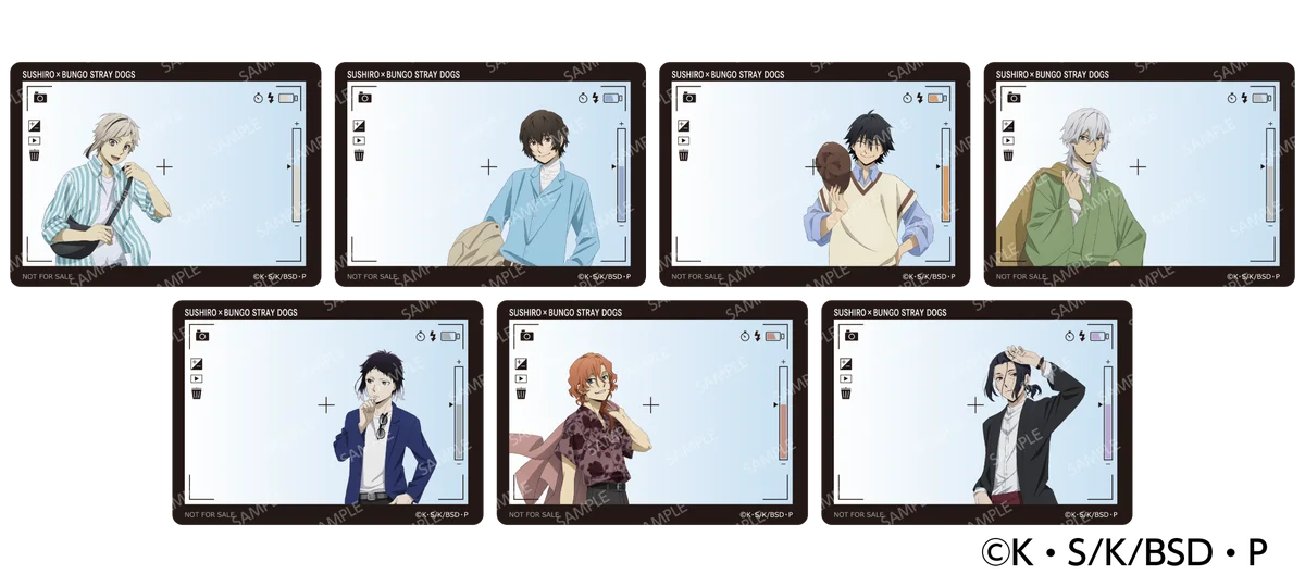 春うらら、来たれスシロー。文豪の名を懐いたキャラクターたちが活躍する人気作品『文豪ストレイドッグス』とスシローが初コラボ！キャラクターたちの春の私服姿をイメージした描き下ろしコラボグッズが登場。 画像 7